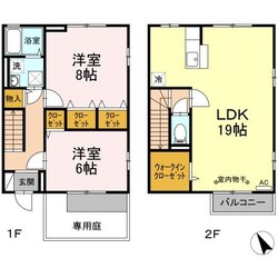 リヴェール A棟の物件間取画像